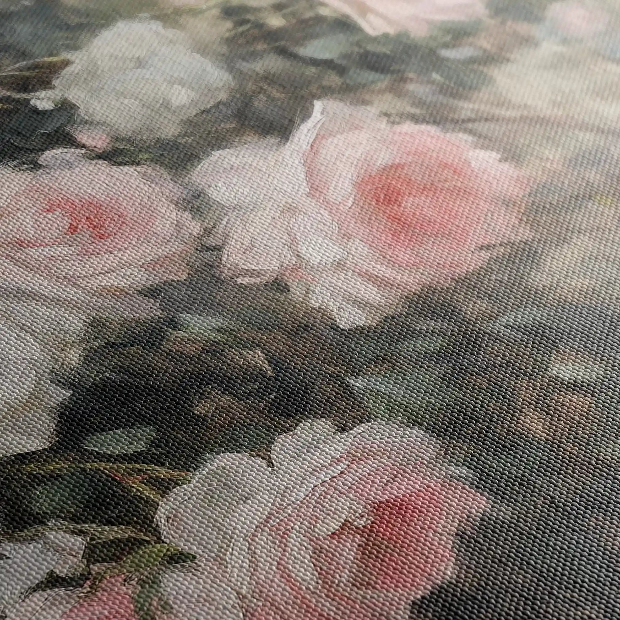 Floral 1061 Canvas Art 60 x 40 cm / Black