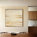 Abstract 1062 Canvas Art 16" x 16" / 40 x 40 cm / Black