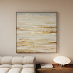 Abstract 1062 Canvas Art 16" x 16" / 40 x 40 cm / Black