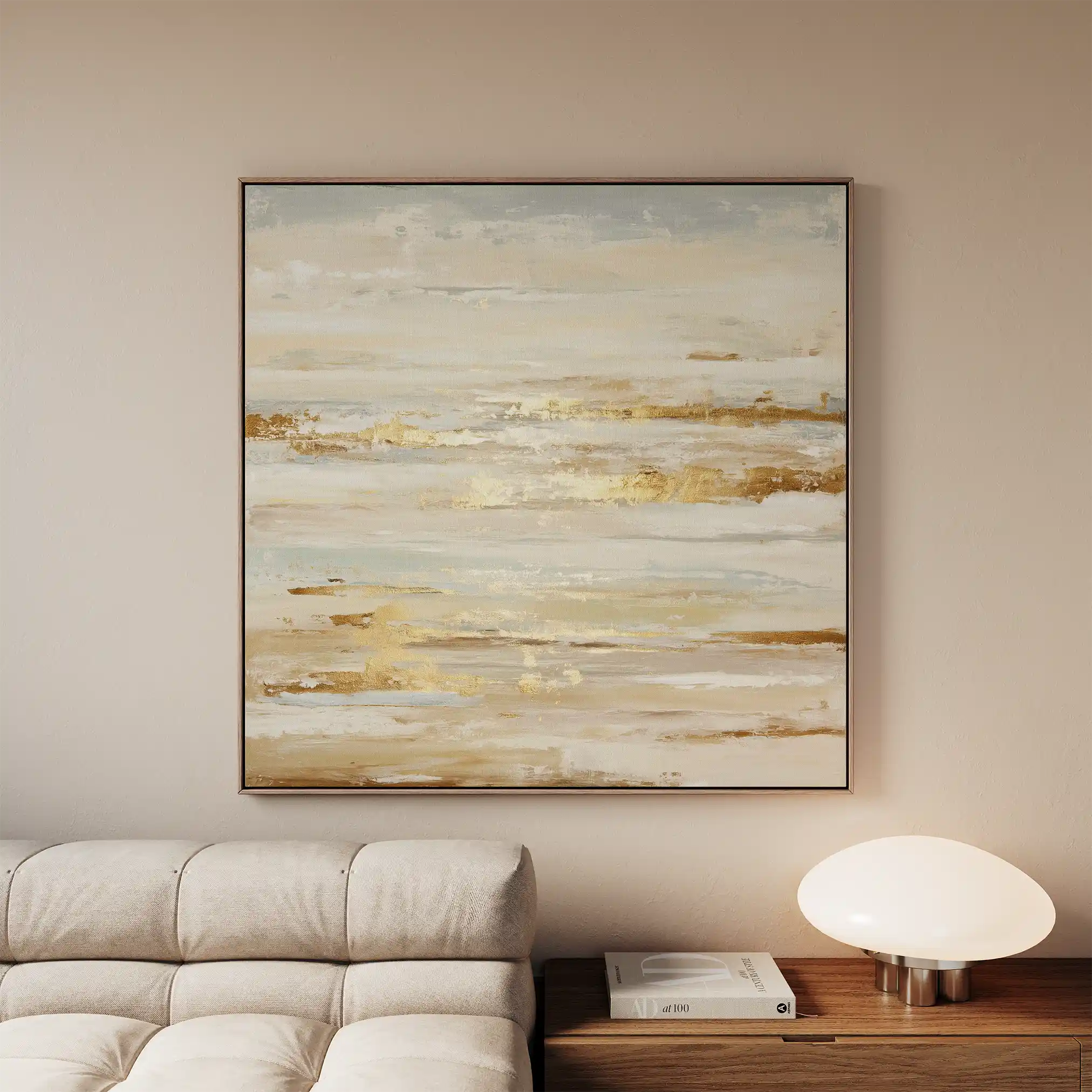 Abstract 1062 Canvas Art 60 x 60 cm / Black