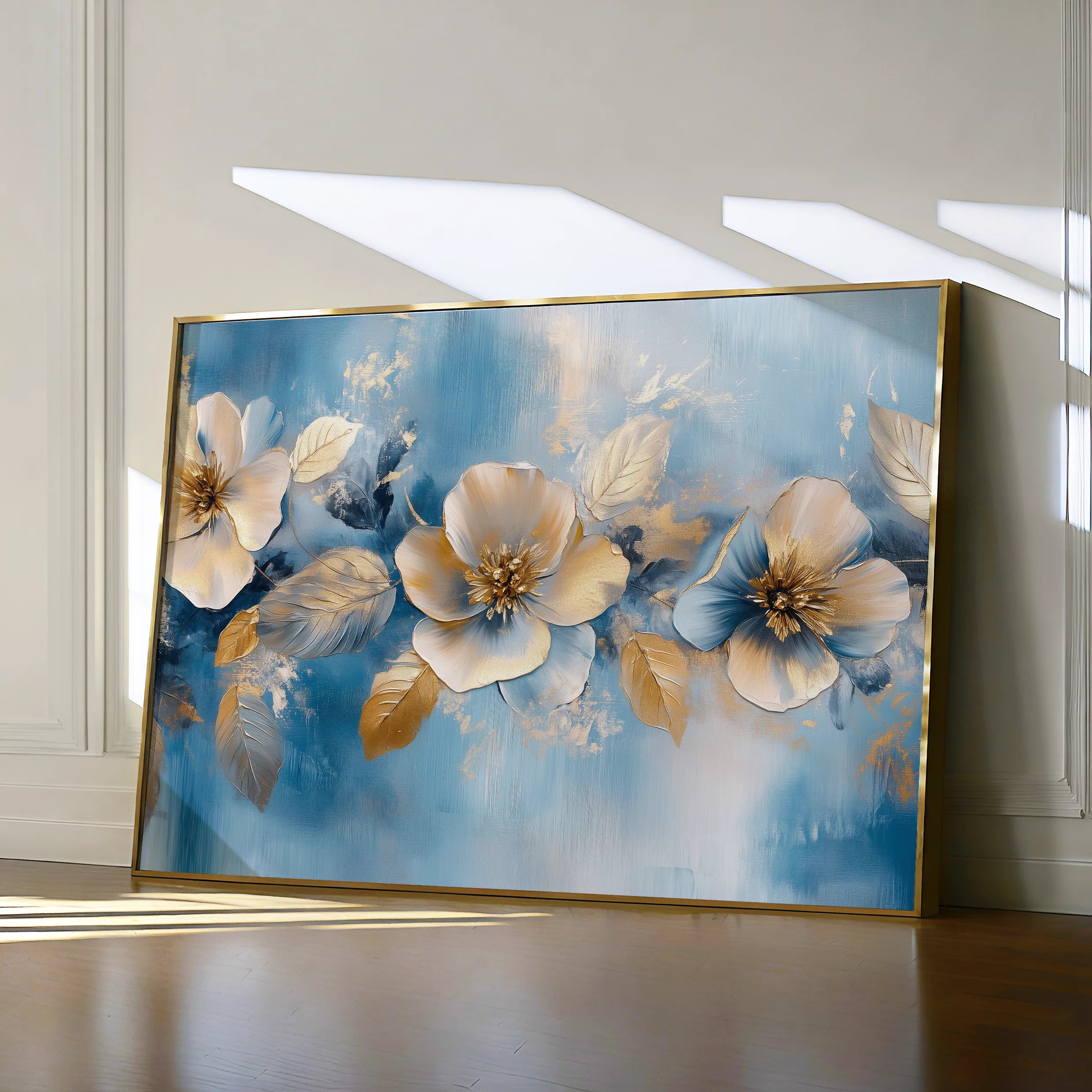 Floral 1062 Canvas Art 18" x 24" / 45 x 60 cm / Black
