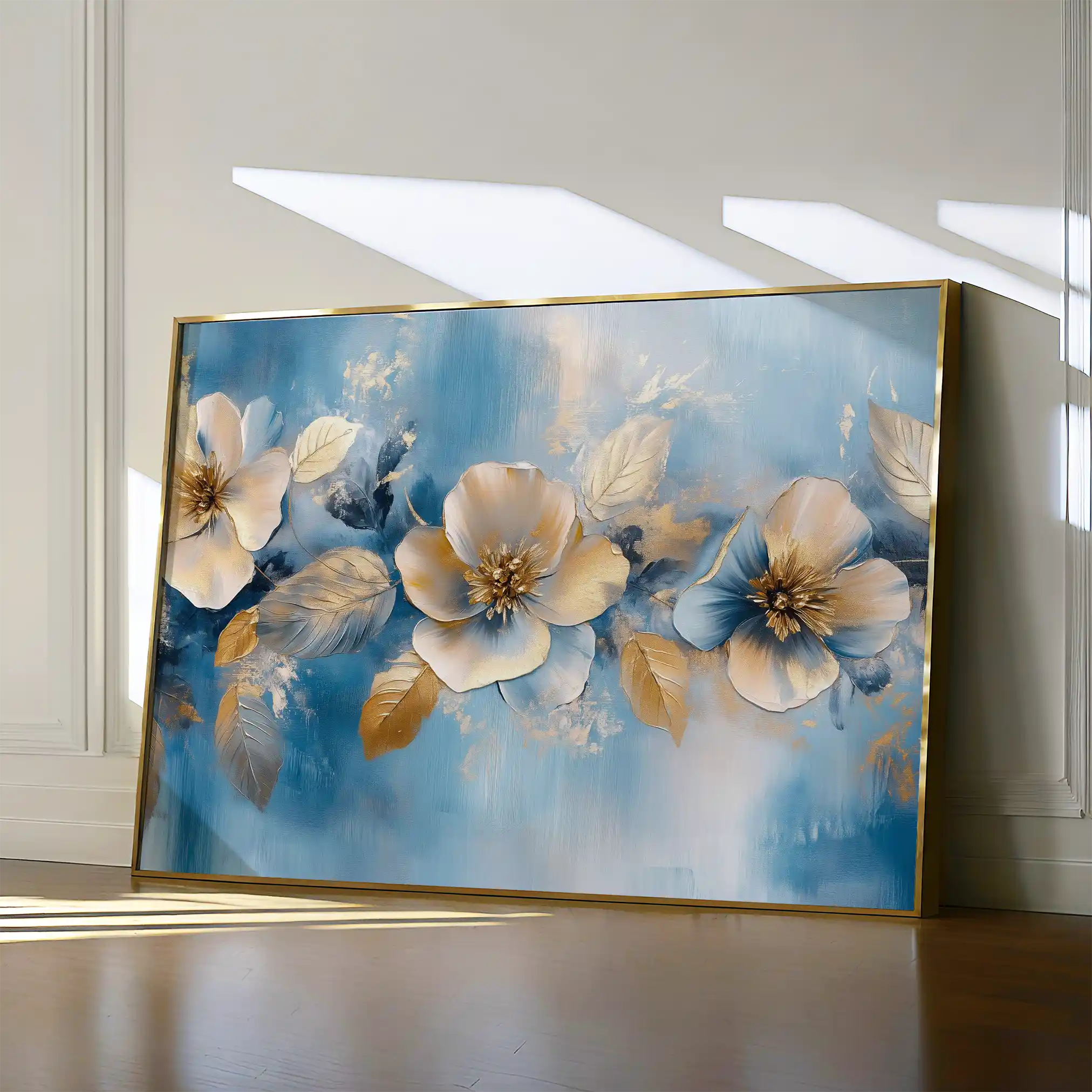 Floral 1062 Canvas Art 60 x 40 cm / Black