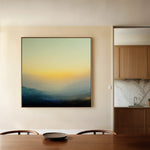 Abstract 1063 Canvas Art 16" x 16" / 40 x 40 cm / Black