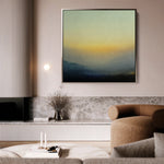 Abstract 1063 Canvas Art 16" x 16" / 40 x 40 cm / Black