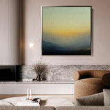 Abstract 1063 Canvas Art 16" x 16" / 40 x 40 cm / Black