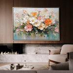 Floral 1063 Canvas Art 18" x 24" / 45 x 60 cm / Black