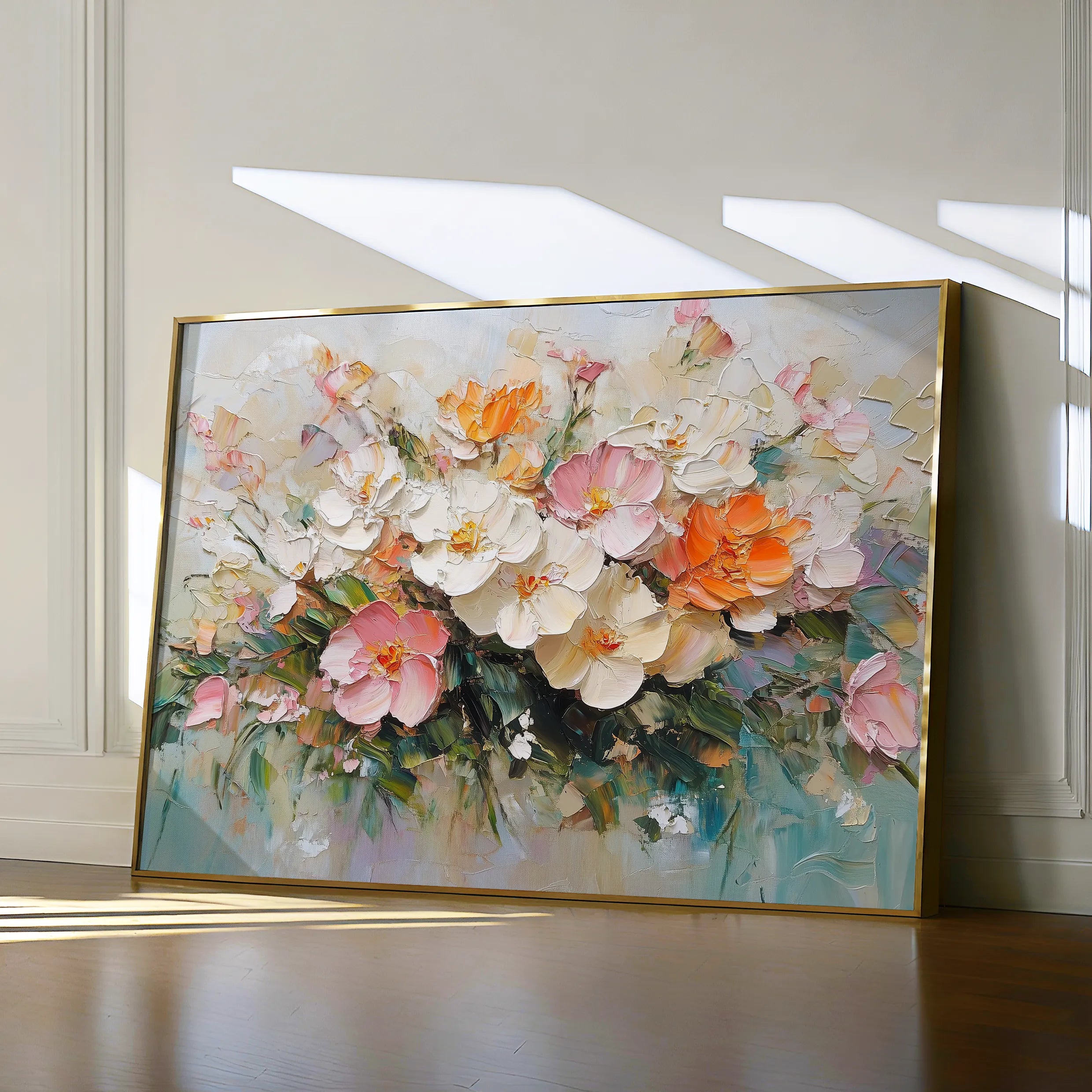 Floral 1063 Canvas Art 18" x 24" / 45 x 60 cm / Black