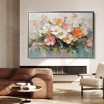 Floral 1063 Canvas Art 18" x 24" / 45 x 60 cm / Black