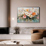 Floral 1063 Canvas Art 18" x 24" / 45 x 60 cm / Black