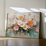 Floral 1063 Canvas Art 60 x 40 cm / Black