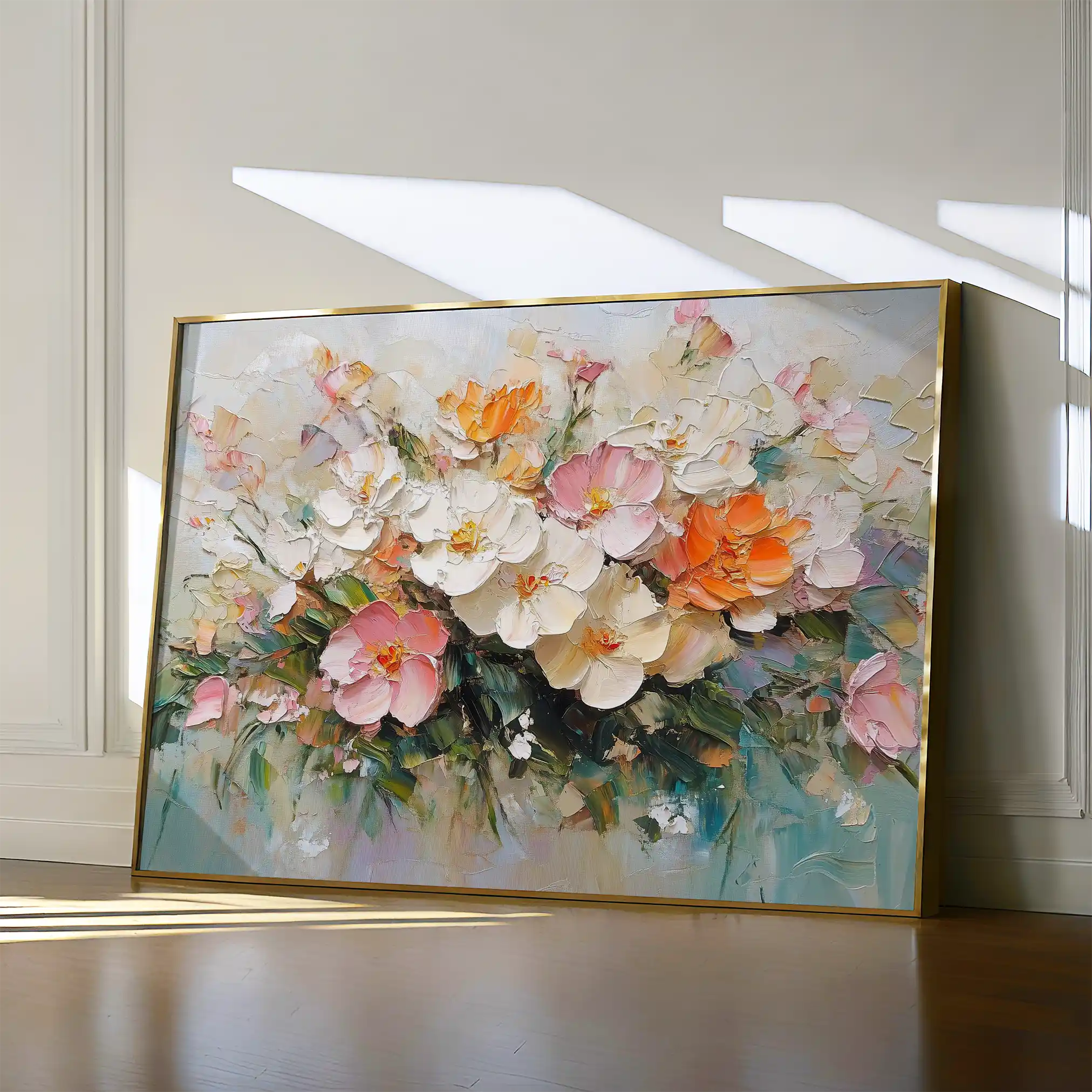 Floral 1063 Canvas Art 60 x 40 cm / Black