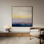 Abstract 1064 Canvas Art 16" x 16" / 40 x 40 cm / Black