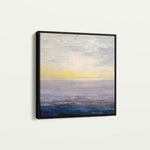 Abstract 1064 Canvas Art 16" x 16" / 40 x 40 cm / Black