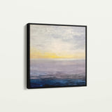 Abstract 1064 Canvas Art 16" x 16" / 40 x 40 cm / Black
