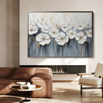 Floral 1064 Canvas Art 18" x 24" / 45 x 60 cm / Black