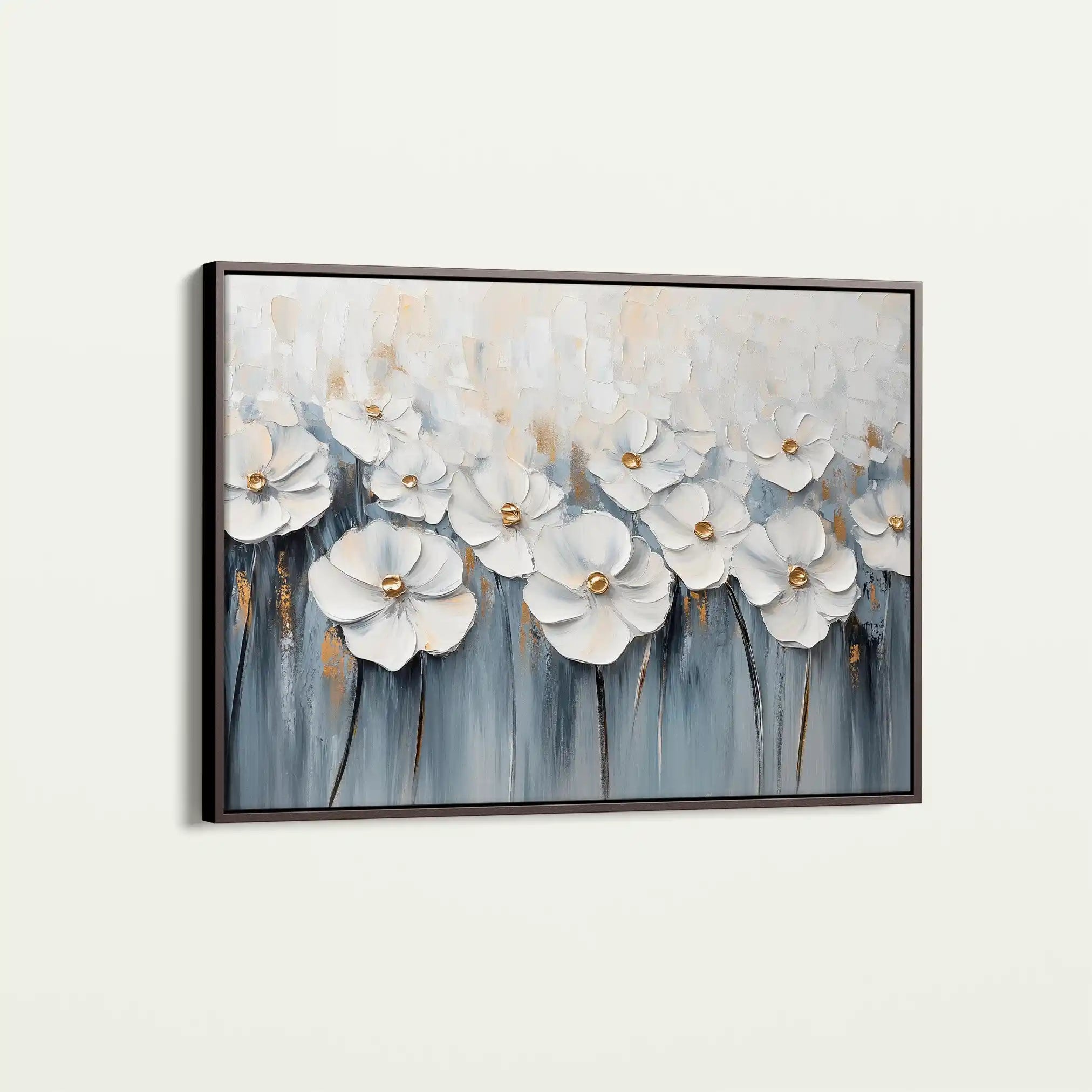 Floral 1064 Canvas Art 18" x 24" / 45 x 60 cm / Black
