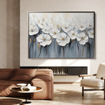 Floral 1064 Canvas Art 60 x 40 cm / Black