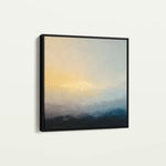 Abstract 1065 Canvas Art 16" x 16" / 40 x 40 cm / Black
