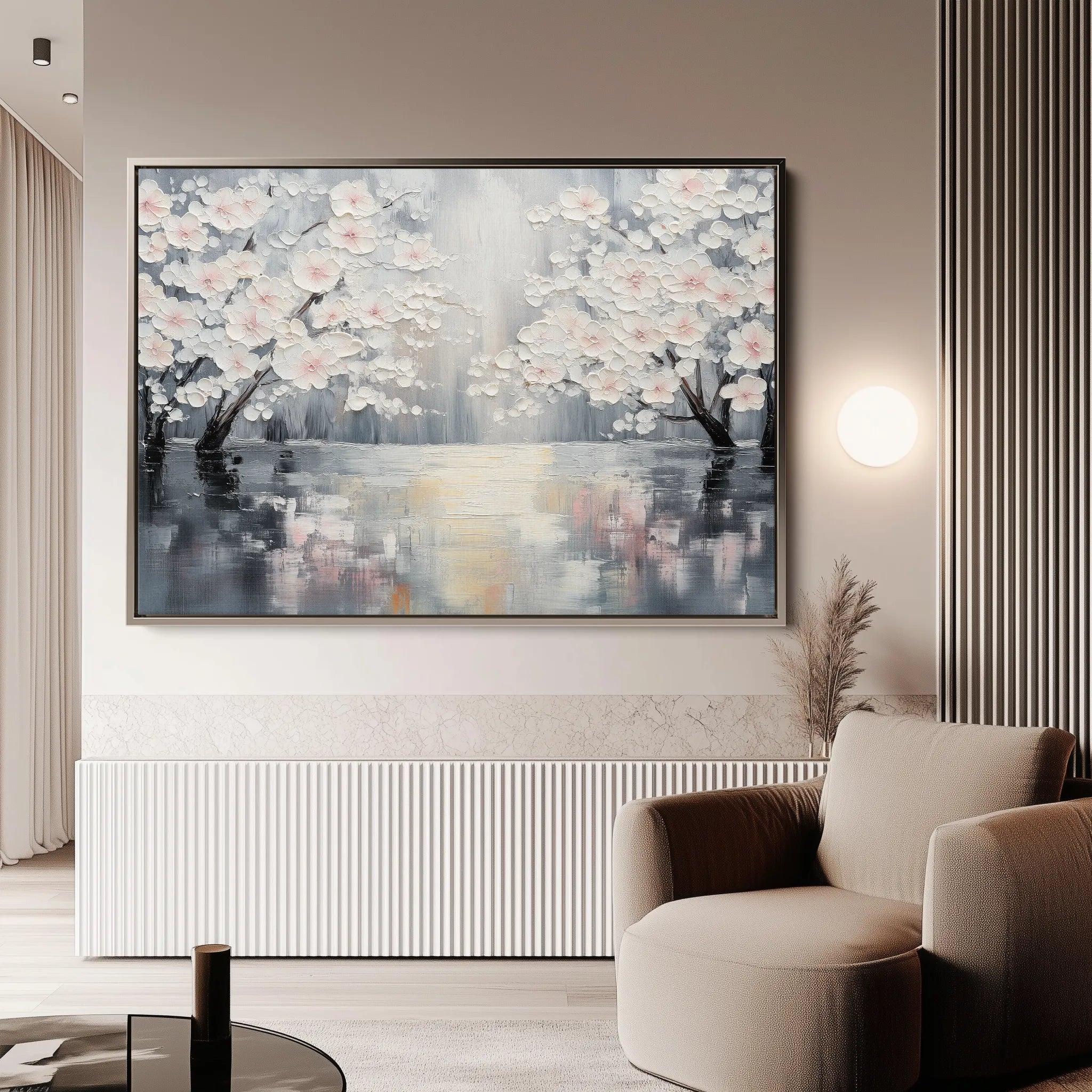 Floral 1065 Canvas Art 18" x 24" / 45 x 60 cm / Black