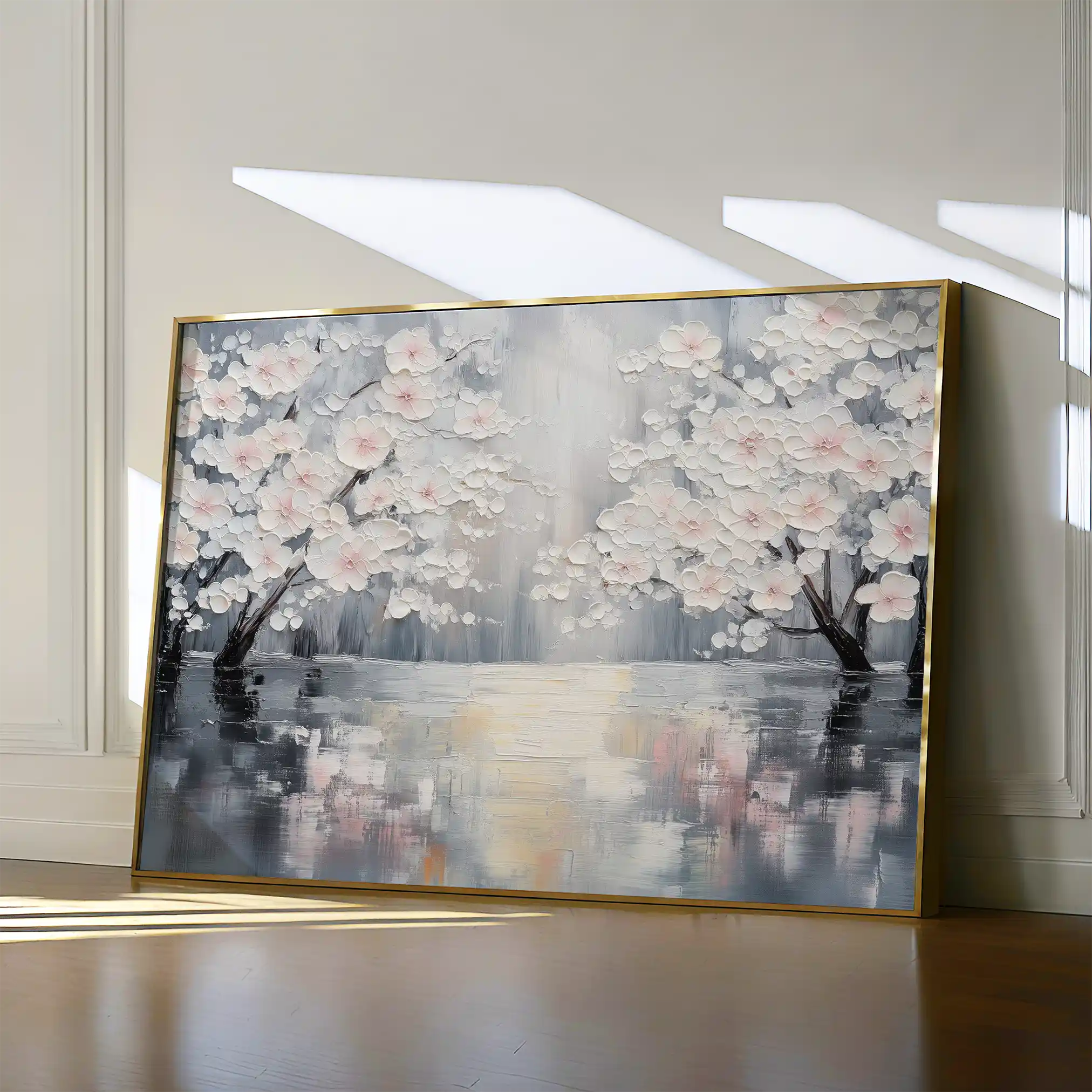 Floral 1065 Canvas Art 60 x 40 cm / Black