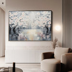 Floral 1065 Canvas Art 60 x 40 cm / Black