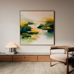 Abstract 1066 Canvas Art 60 x 60 cm / Black