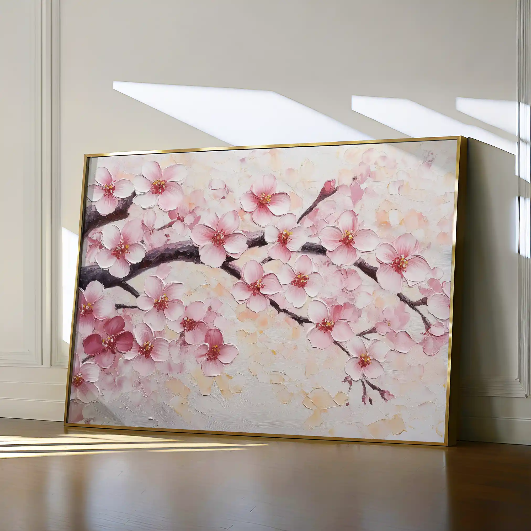 Floral 1066 Canvas Art 60 x 40 cm / Black