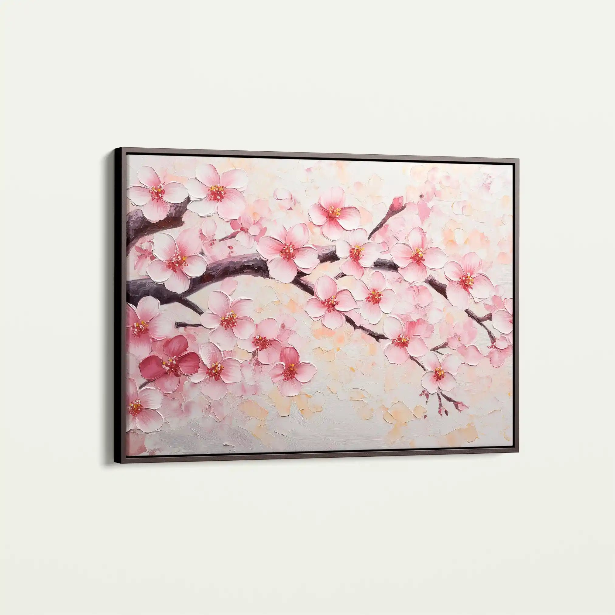 Floral 1066 Canvas Art 60 x 40 cm / Black