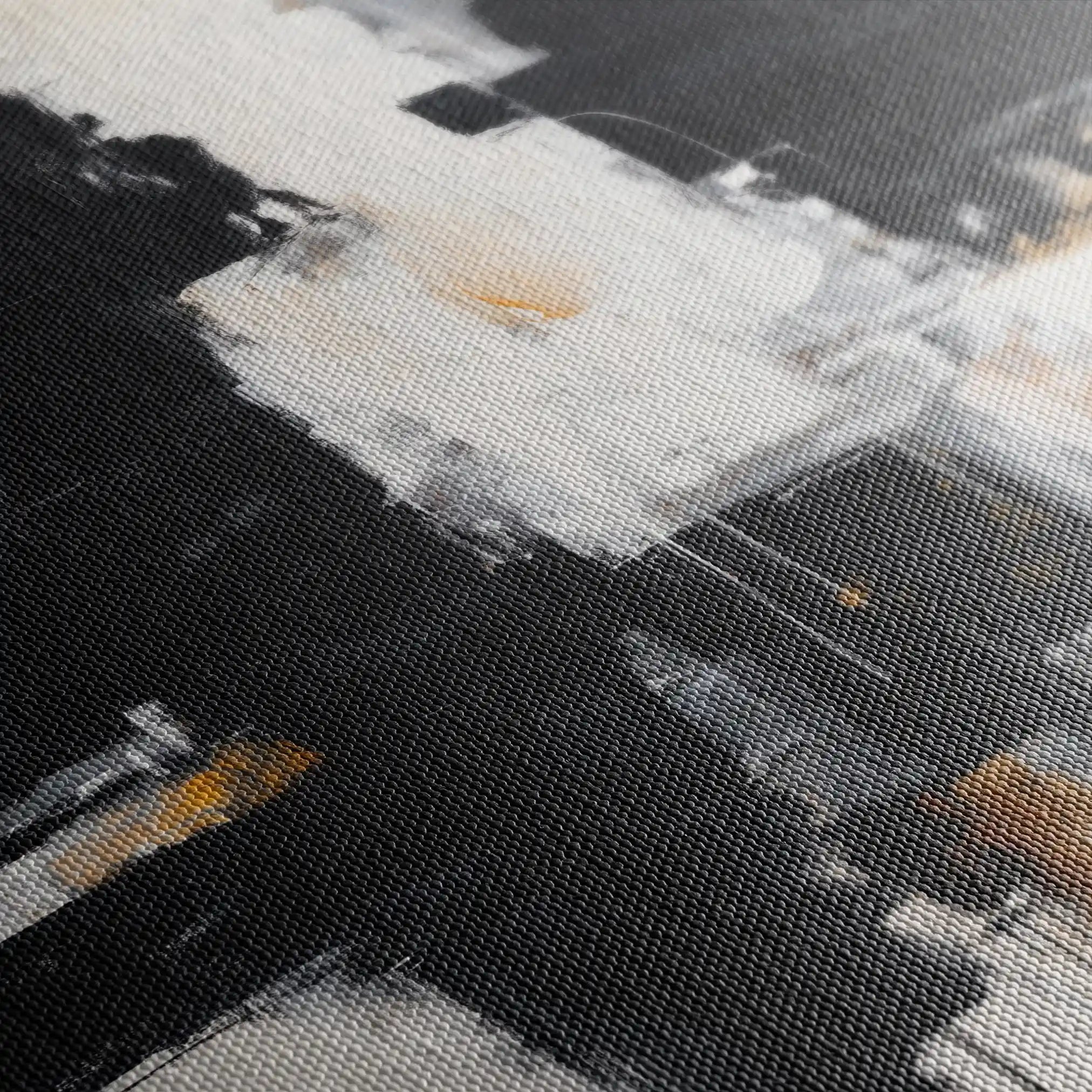 Abstract 1067 Canvas Art 60 x 60 cm / Black