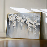 Floral 1067 Canvas Art 18" x 24" / 45 x 60 cm / Black