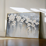 Floral 1067 Canvas Art 60 x 40 cm / Black
