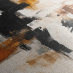 Abstract 1068 Canvas Art 16" x 16" / 40 x 40 cm / Black