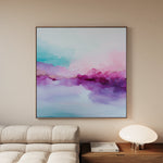 Abstract 1069 Canvas Art 16" x 16" / 40 x 40 cm / Black
