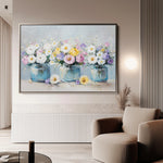 Floral 1069 Canvas Art 18" x 24" / 45 x 60 cm / Black