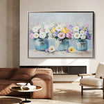 Floral 1069 Canvas Art 18" x 24" / 45 x 60 cm / Black