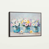 Floral 1069 Canvas Art 18" x 24" / 45 x 60 cm / Black