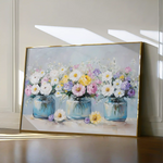 Floral 1069 Canvas Art 60 x 40 cm / Black