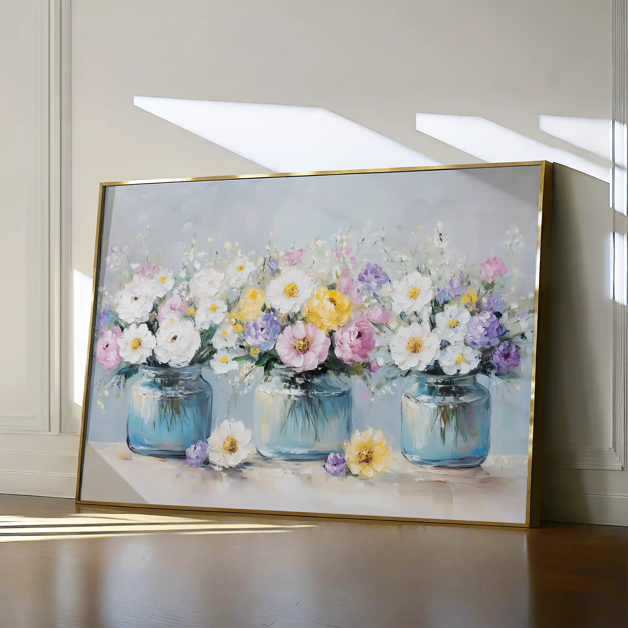 Floral 1069 Canvas Art 60 x 40 cm / Black