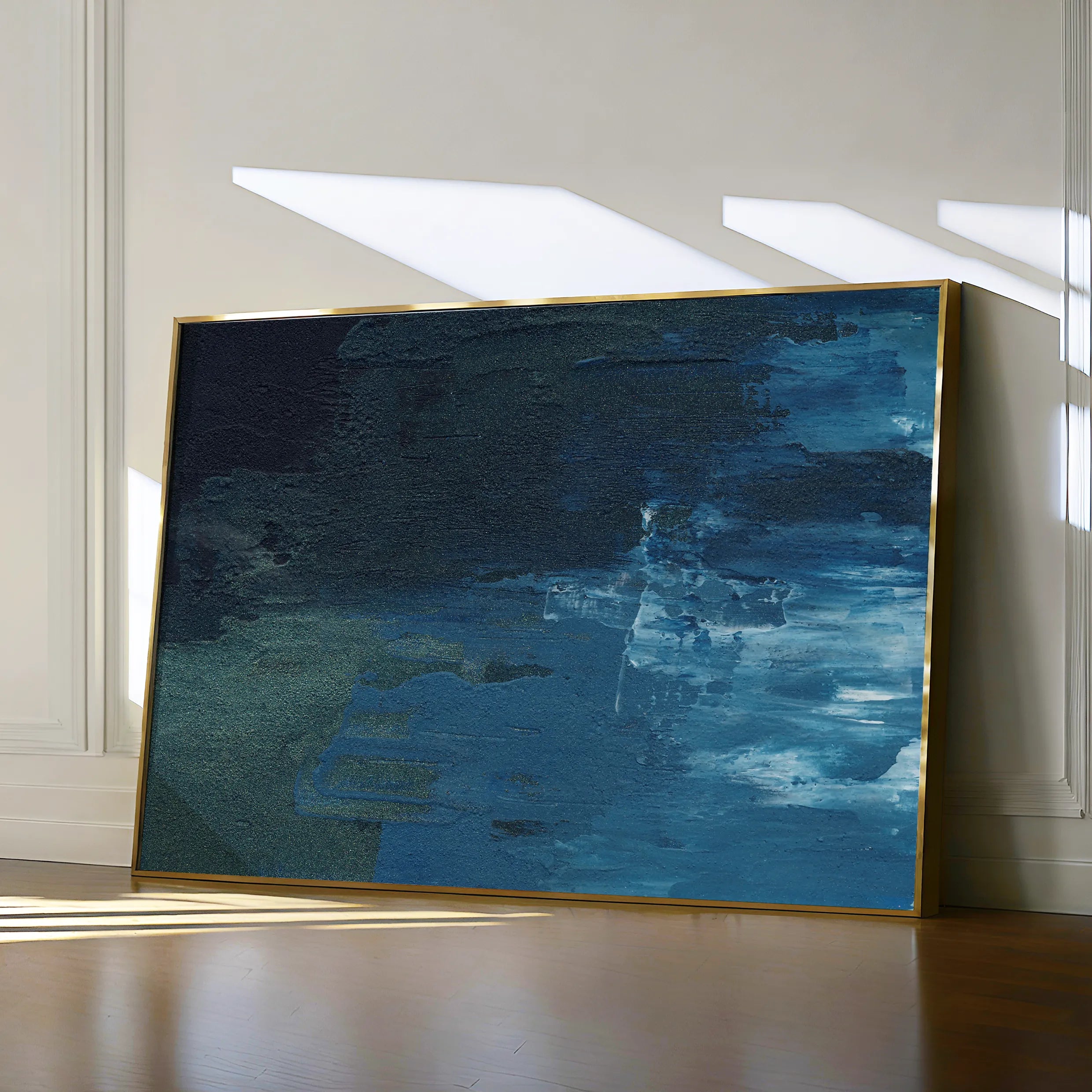 Abstract 107 Canvas Art 18" x 24" / 45 x 60 cm / Black