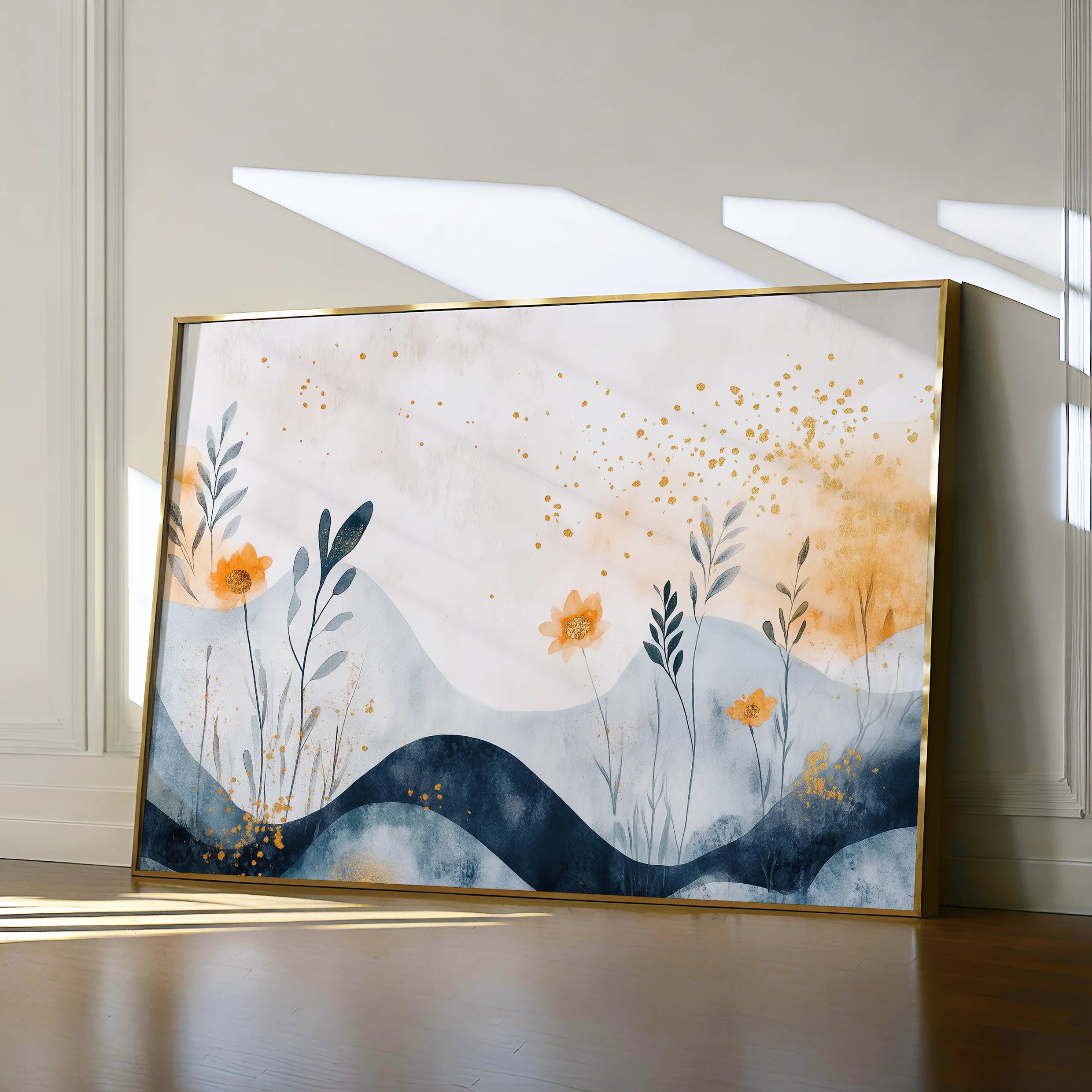 Boho 107 Canvas Art 18" x 24" / 45 x 60 cm / Black