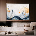 Boho 107 Canvas Art 18" x 24" / 45 x 60 cm / Black