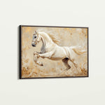 Horses 107 Canvas Art 18" x 24" / 45 x 60 cm / Black