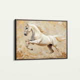 Horses 107 Canvas Art 18" x 24" / 45 x 60 cm / Black