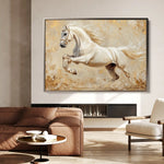 Horses 107 Canvas Art 60 x 40 cm / Black