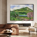 Landscape 107 Canvas Art 18" x 24" / 45 x 60 cm / Black