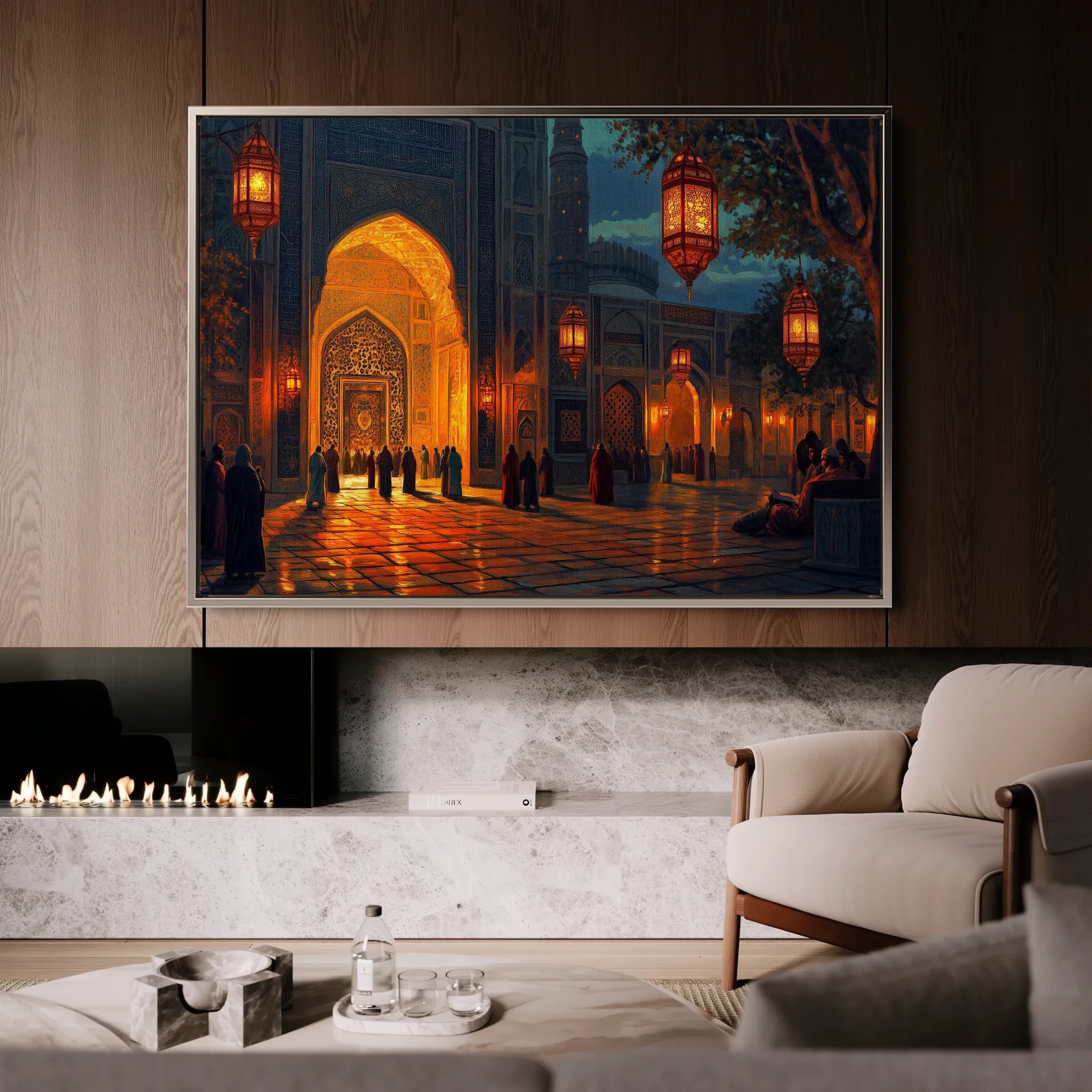 Orientalist 107 Canvas Art 18" x 24" / 45 x 60 cm / Black