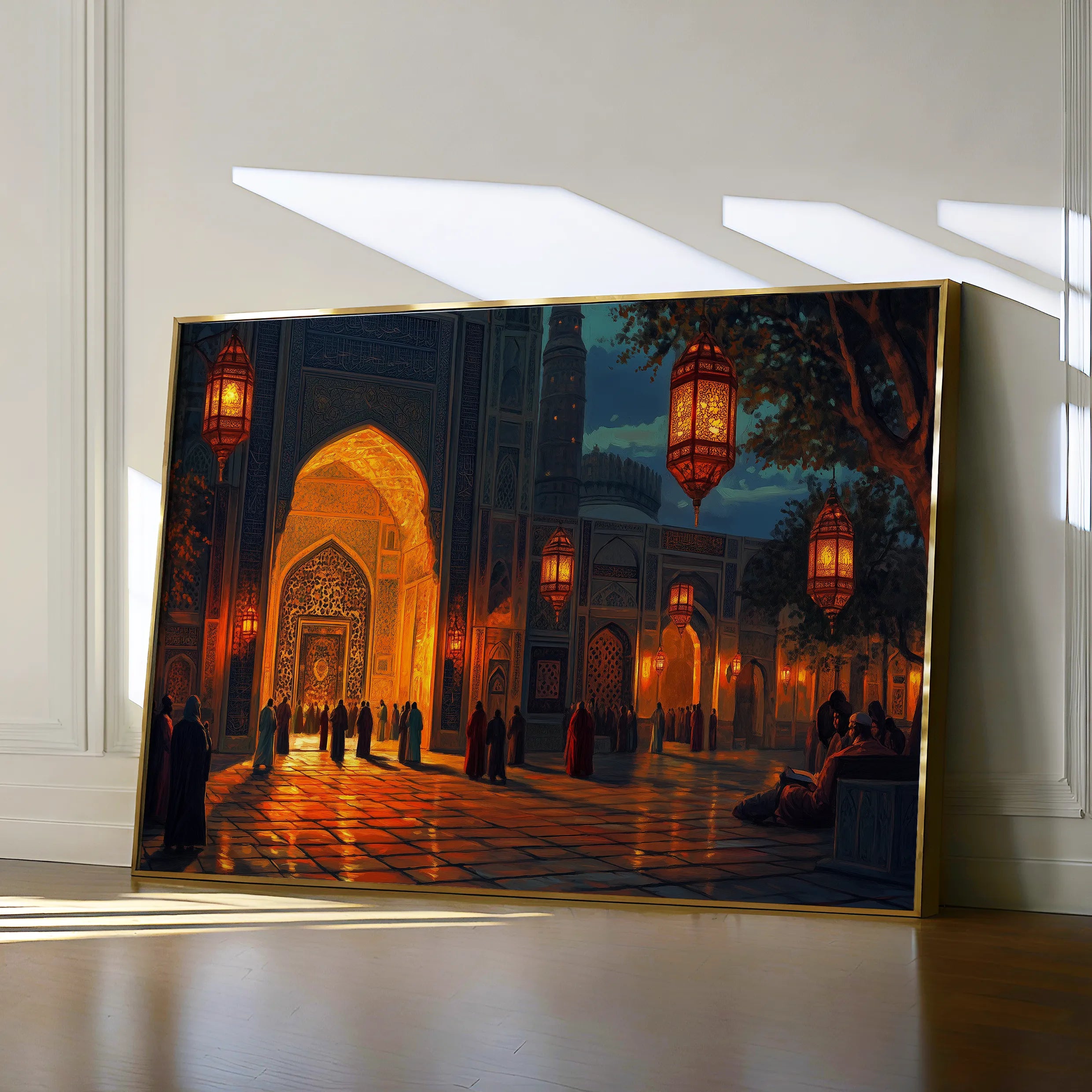 Orientalist 107 Canvas Art 18" x 24" / 45 x 60 cm / Black