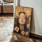 Portrait 107 Canvas Art 18" x 24" / 45 x 60 cm / Black