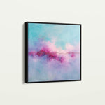 Abstract 1070 Canvas Art 16" x 16" / 40 x 40 cm / Black