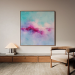 Abstract 1070 Canvas Art 60 x 60 cm / Black